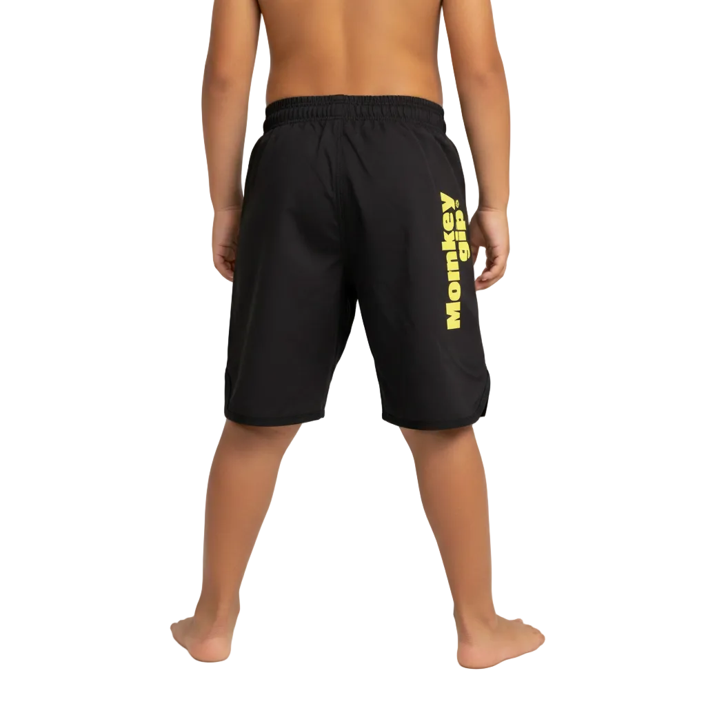 Kids Black Edition Shorts bakifrån med bara text