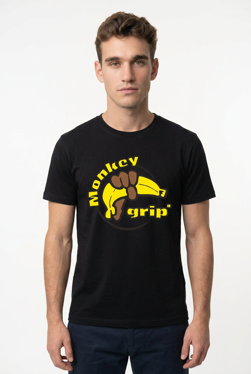 T-Shirt - MonkeyGrip - Original Logo - Unisex - Black