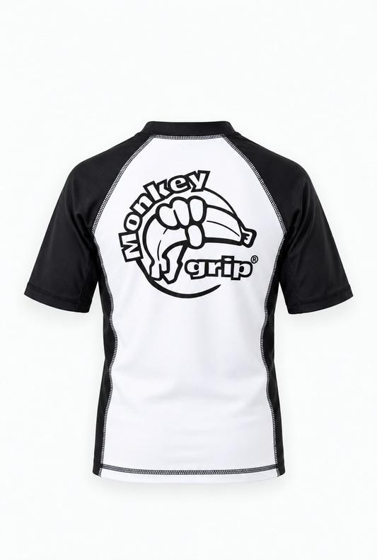 Ranked rashguard barn vit – baksida