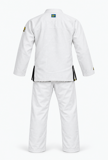 Classic BJJ Gi White Kids baksida