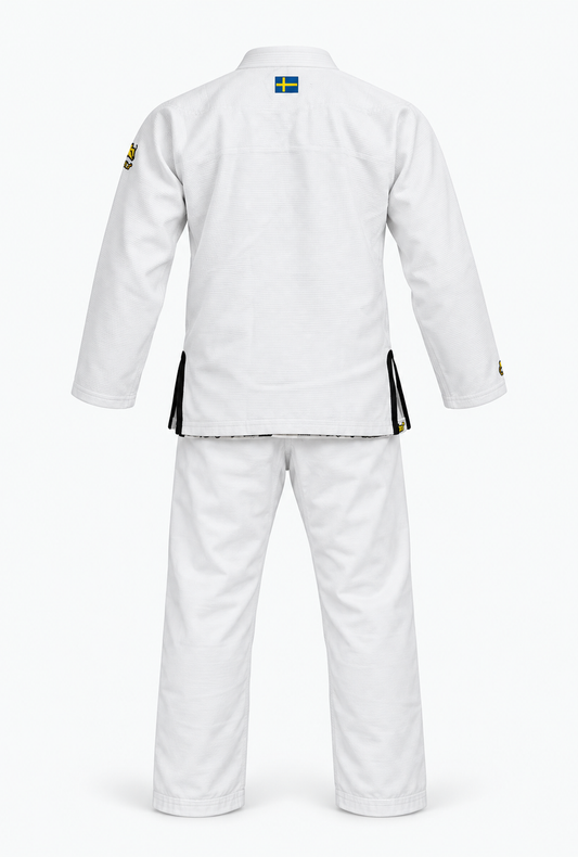 Classic BJJ Gi White Kids baksida