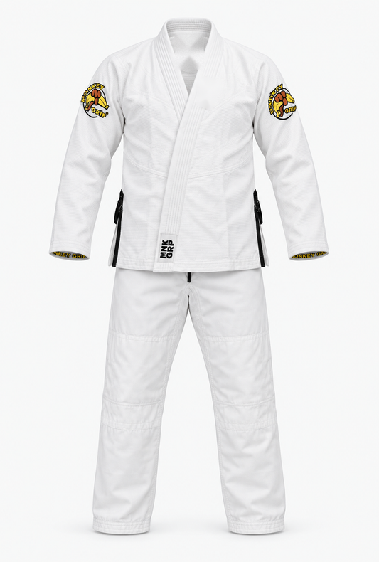 Classic BJJ Gi White kids front