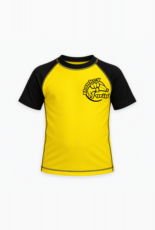Ranked rashguard barn gul – framsida
