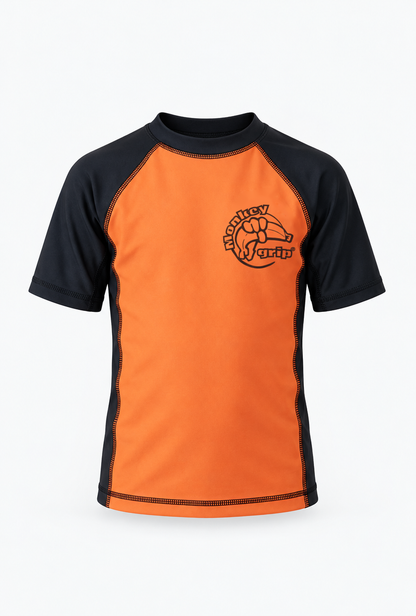 Ranked rashguard barn orange – framsida