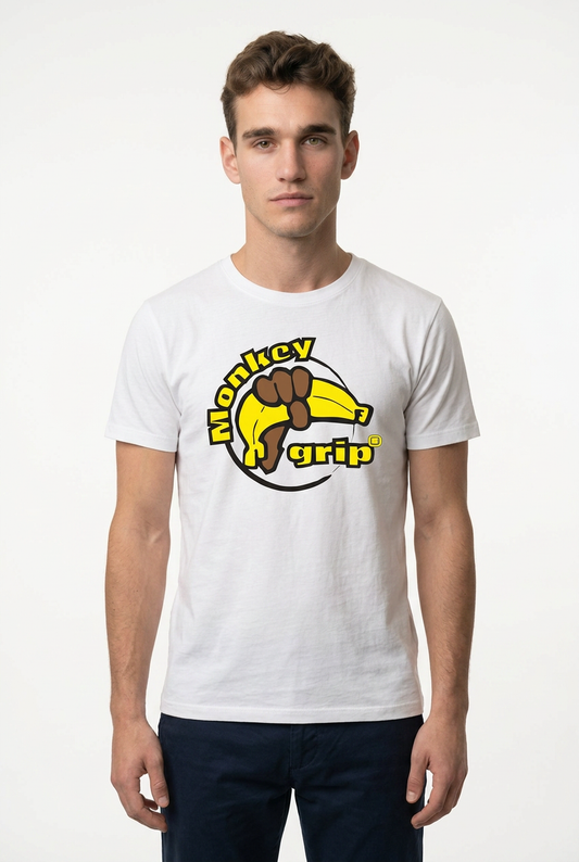 T-Shirt - MonkeyGrip - Original Logo - Unisex - White