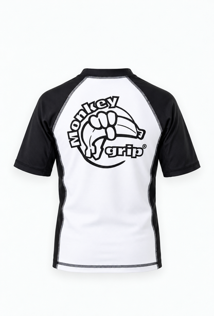 Ranked rashguard barn vit – baksida